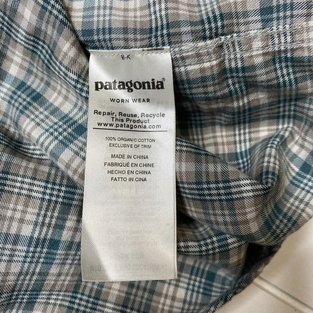 Patagonia‎ Fjord Flannel Long Sleeve Button Up Shirt Mens Size M